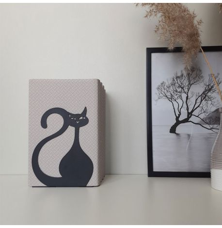Упор для книг Glozis Black Cat (черный)