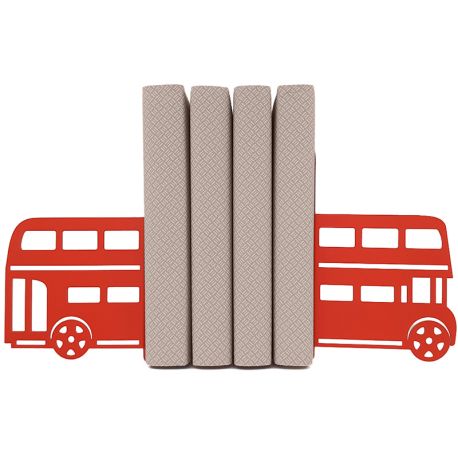 Упоры для книг Glozis Bus (красные)