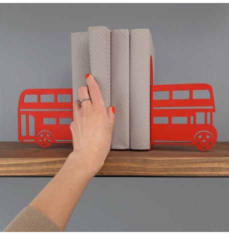 Упоры для книг Glozis Bus (красные)