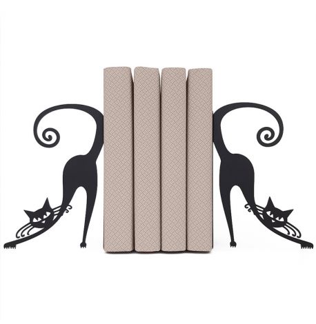 Упори для книг Glozis Cats (чорні)