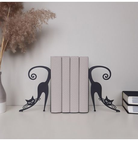Упори для книг Glozis Cats (чорні)