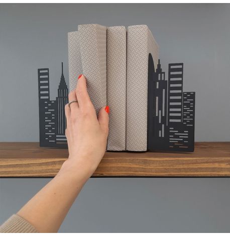 Держатели для книг Glozis City (черные)