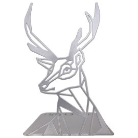 Металлический упор для книг Glozis Deer (серый)