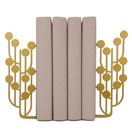 Упоры для книг Glozis Dots Bronze (бронзовые)