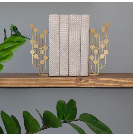 Упоры для книг Glozis Dots Bronze (бронзовые)