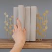Упоры для книг Glozis Dots Bronze (бронзовые)