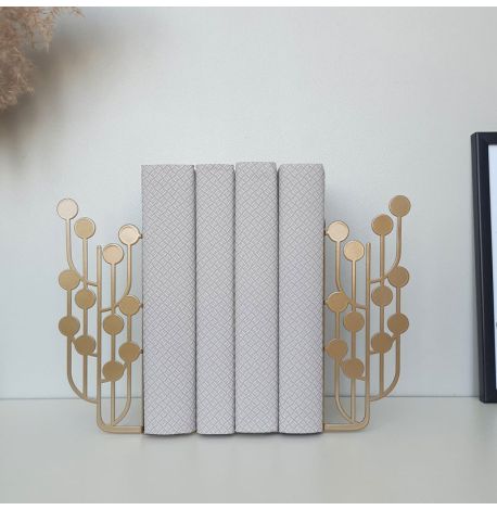 Упоры для книг Glozis Dots Bronze (бронзовые)