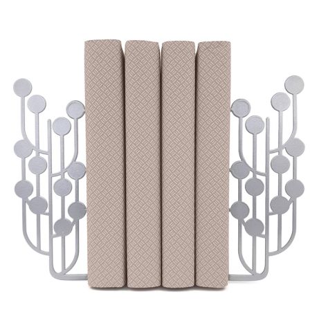 Упоры для книг Glozis Dots Silver (серебристые)