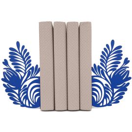 Упоры для книг Glozis Folk Pattern (синие)
