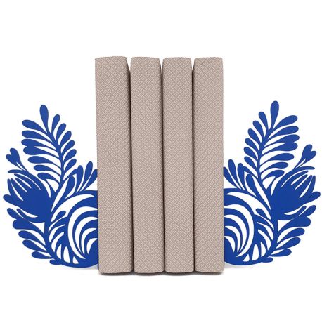 Упоры для книг Glozis Folk Pattern (синие)