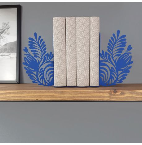 Упоры для книг Glozis Folk Pattern (синие)