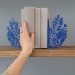 Упоры для книг Glozis Folk Pattern (синие)