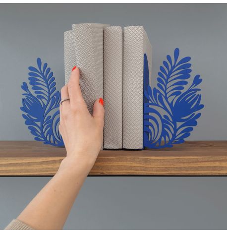 Упоры для книг Glozis Folk Pattern (синие)