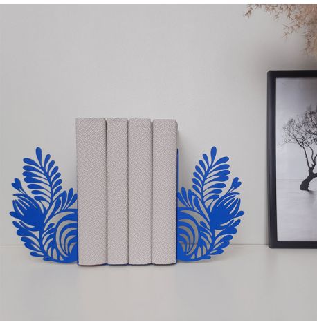 Упоры для книг Glozis Folk Pattern (синие)
