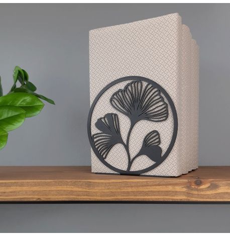 Упор для книг Glozis Ginkgo Black (черный)