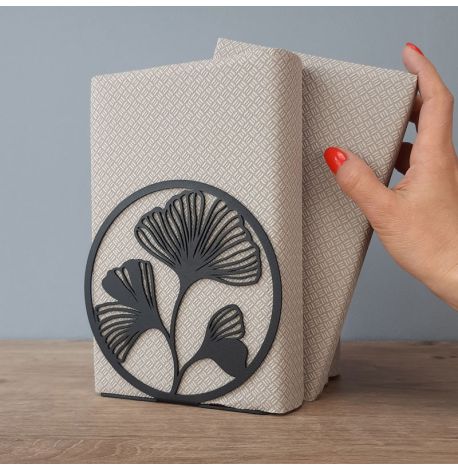 Упор для книг Glozis Ginkgo Black (черный)