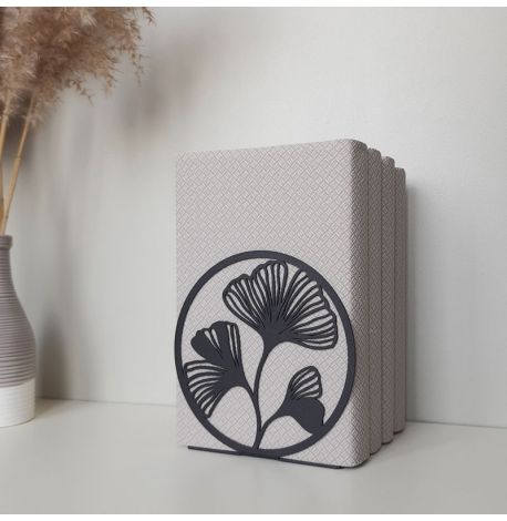 Упор для книг Glozis Ginkgo Black (черный)