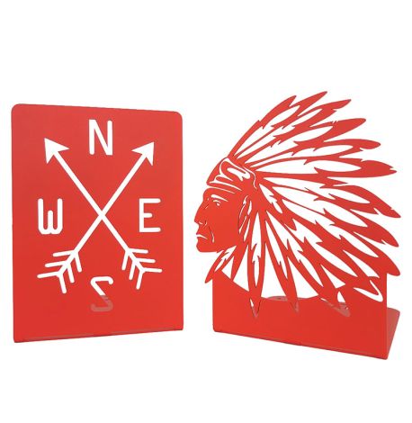 Упоры для книг Glozis Indian (красные)