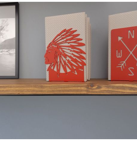 Упоры для книг Glozis Indian (красные)