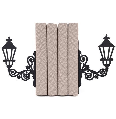 Упоры для книг Glozis Lamppost (черные)