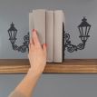 Упоры для книг Glozis Lamppost (черные)