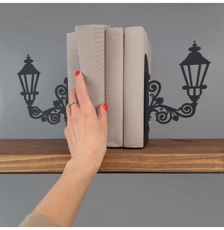 Упоры для книг Glozis Lamppost (черные)