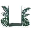 Упоры для книг Glozis Monstera (зеленые)