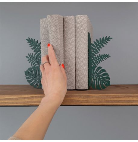 Упоры для книг Glozis Monstera (зеленые)
