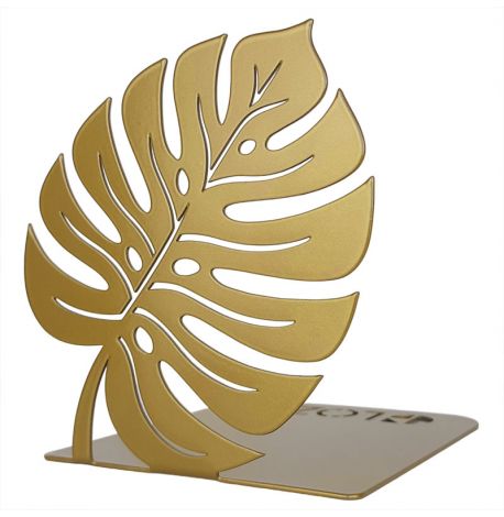 Упор для книг Glozis Monstera Leaf Bronze (бронза)
