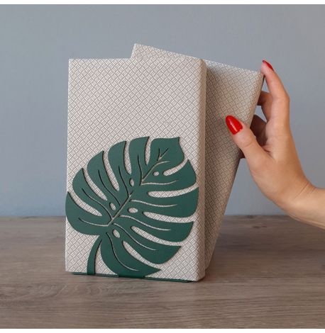 Упор для книг Glozis Monstera Leaf Green (зелений)