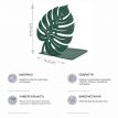 Упор для книг Glozis Monstera Leaf Green (зелений)