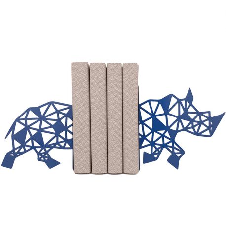 Упоры для книг Glozis Rhino (синий)