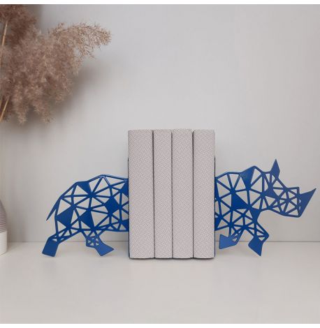 Упоры для книг Glozis Rhino (синий)