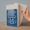 Упор для книг Glozis Route 66 (синий)