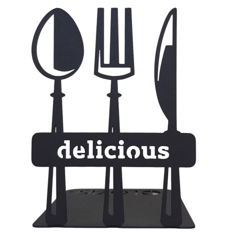 Упор для книг Glozis Spoon Fork (черный)