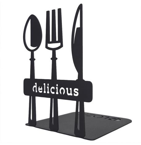 Упор для книг Glozis Spoon Fork (черный)