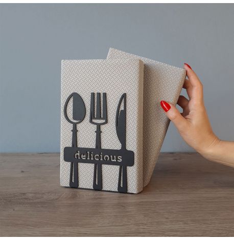 Упор для книг Glozis Spoon Fork (черный)