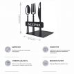 Упор для книг Glozis Spoon Fork (черный)