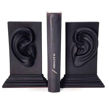 Гіпсові тримачі для книг «Вуха» (чорні)
