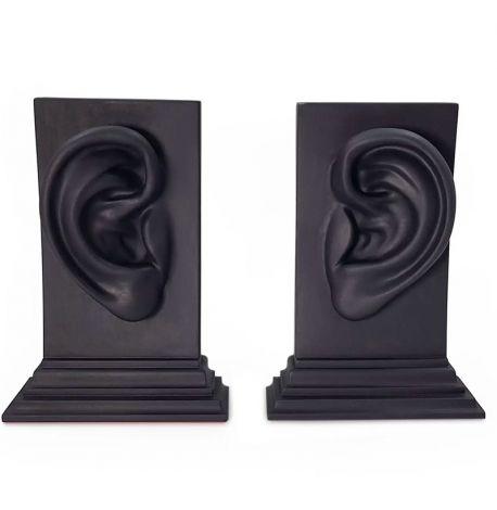 Гіпсові тримачі для книг «Вуха» (чорні)