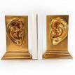 Гіпсові тримачі для книг «Вуха» (золотисті)