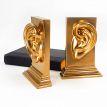 Гіпсові тримачі для книг «Вуха» (золотисті)