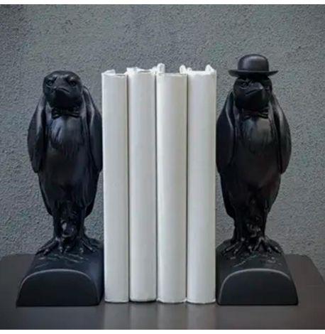 Гипсовые держатели для книг «Вороны джентльмены»