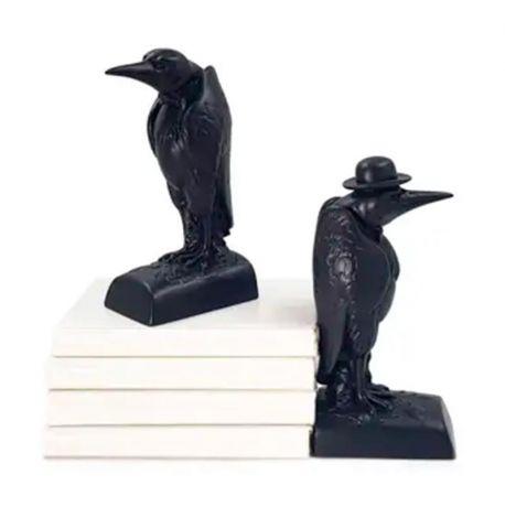 Гипсовые держатели для книг «Вороны джентльмены»