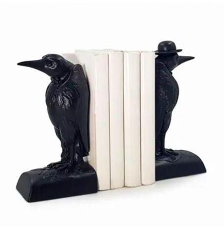 Гипсовые держатели для книг «Вороны джентльмены»