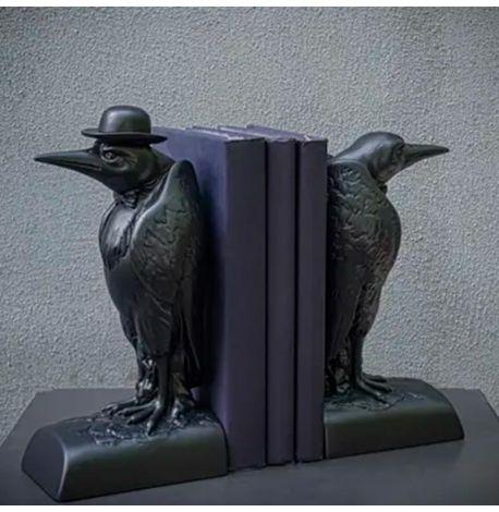 Гипсовые держатели для книг «Вороны джентльмены»