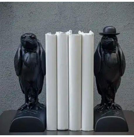 Гипсовые держатели для книг «Вороны джентльмены»