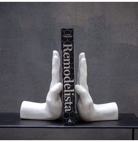 Гипсовые упоры для книг «Руки» (белые)