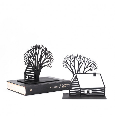 Держатели для книг «Зимний домик»