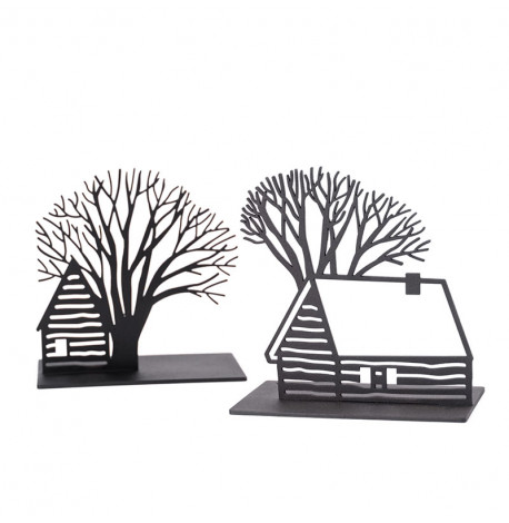 Держатели для книг «Зимний домик»